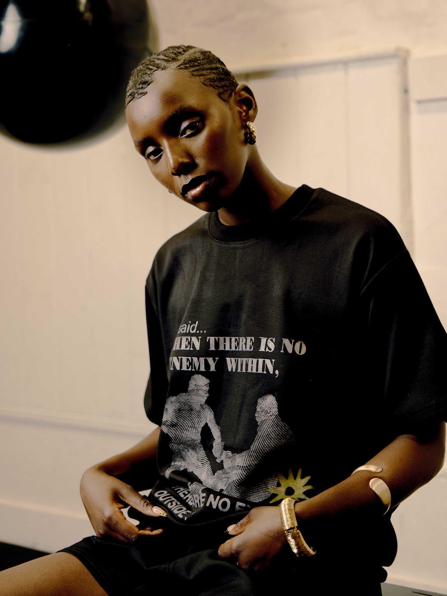 Fighter T-shirt Midnight Black