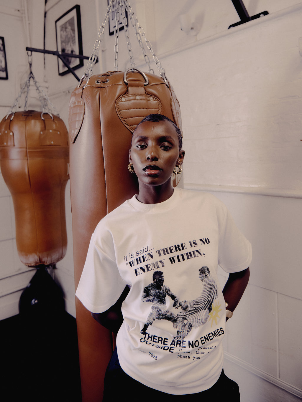 Fighter T-shirt in White