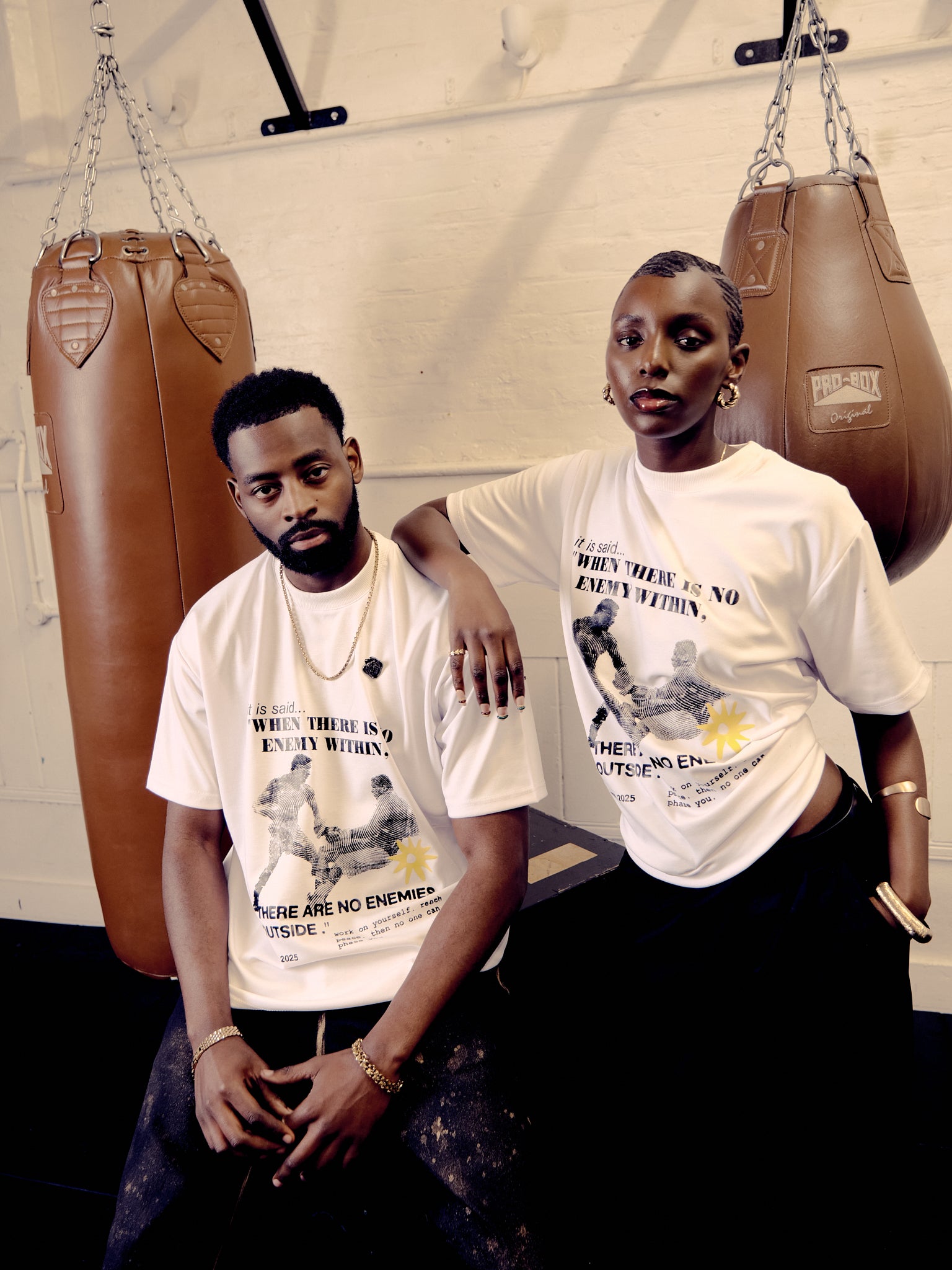 Fighter T-shirt in White