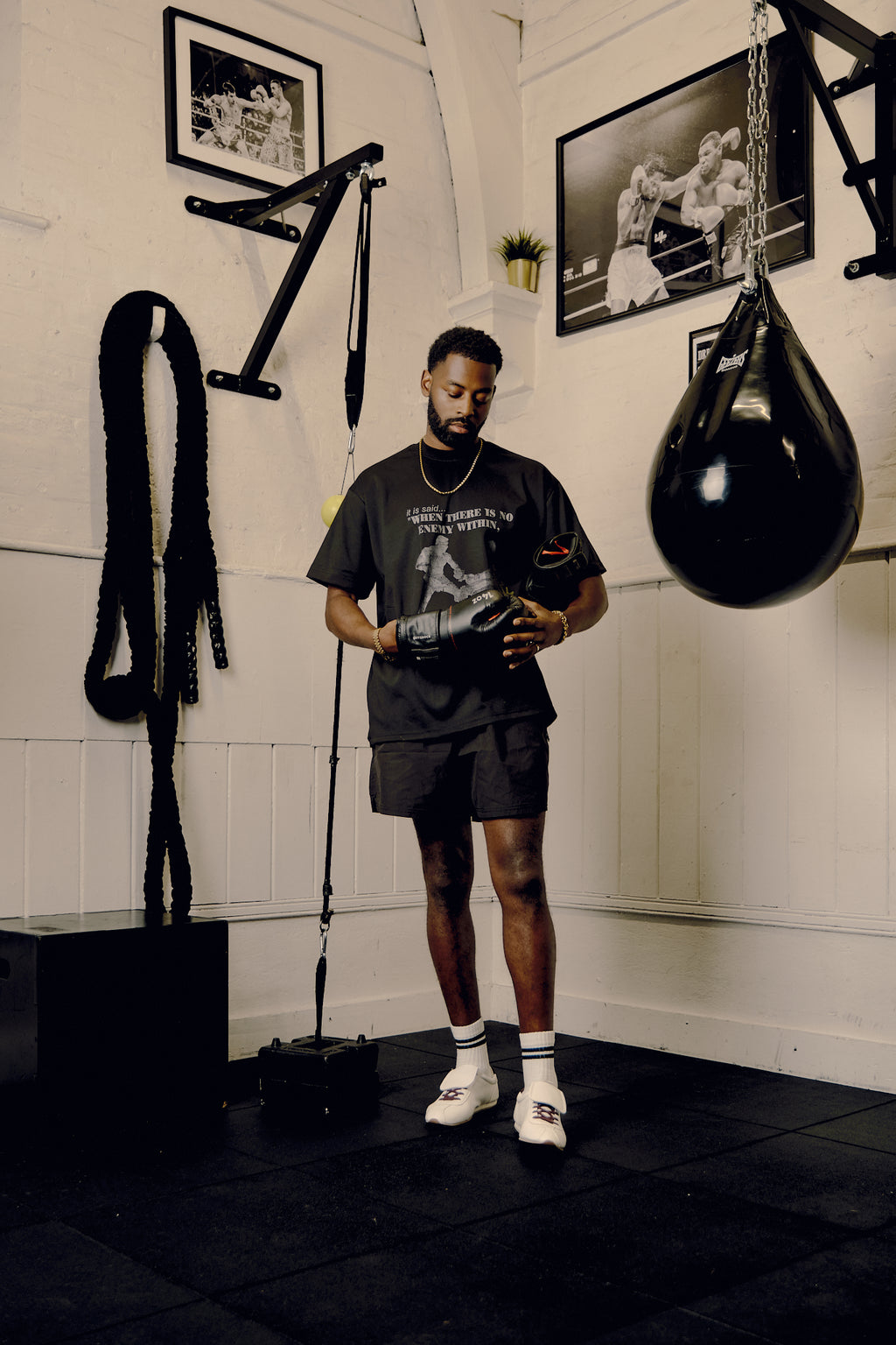 Fighter T-shirt Midnight Black