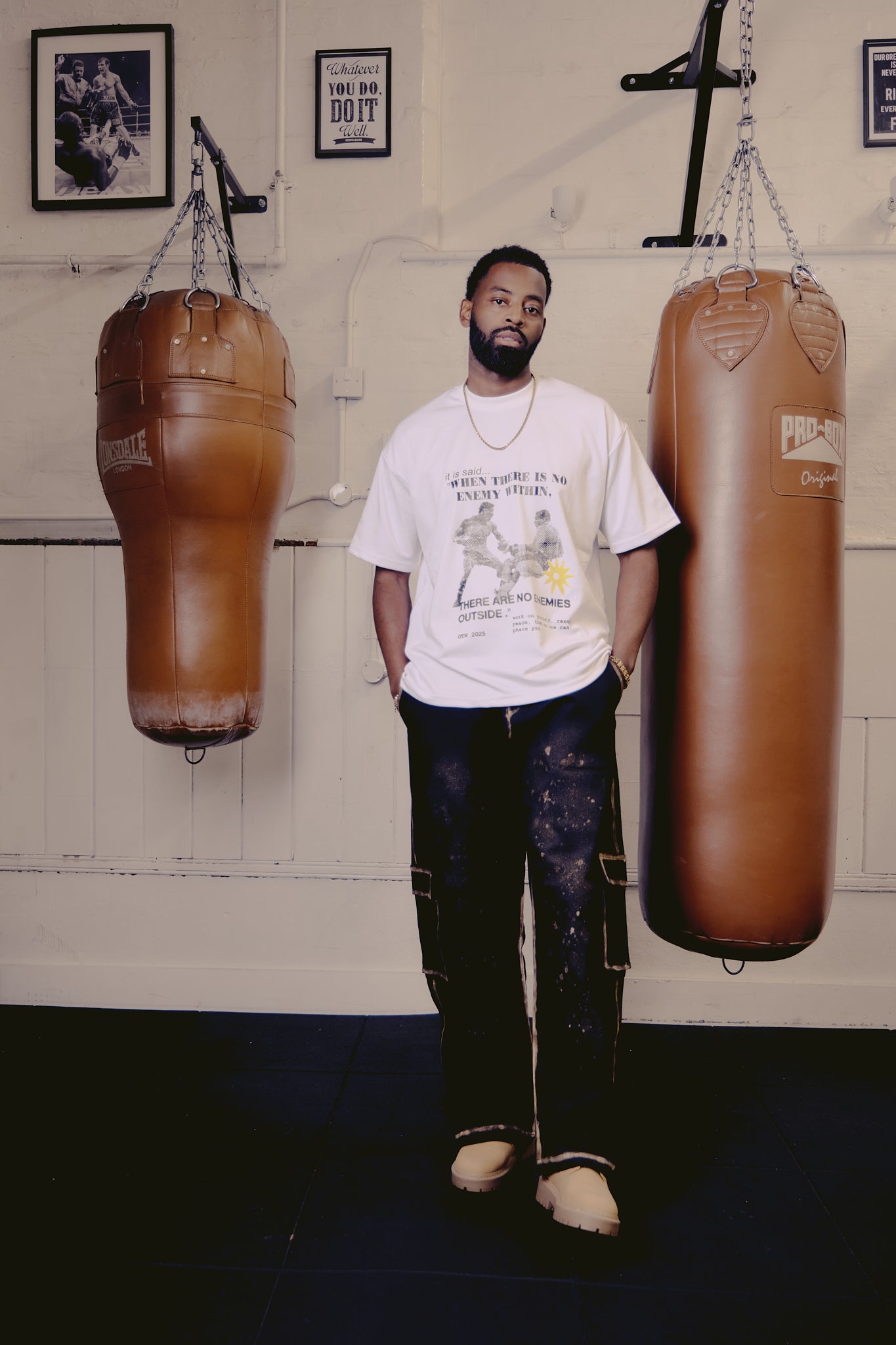 Fighter T-shirt in White